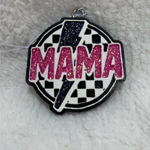 Champagne Toast “MAMA” Car Freshener – Glitter Lightning Bolt Air Freshener